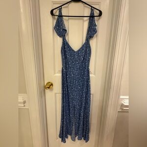 Reformation Blue Floral Maxi Dress